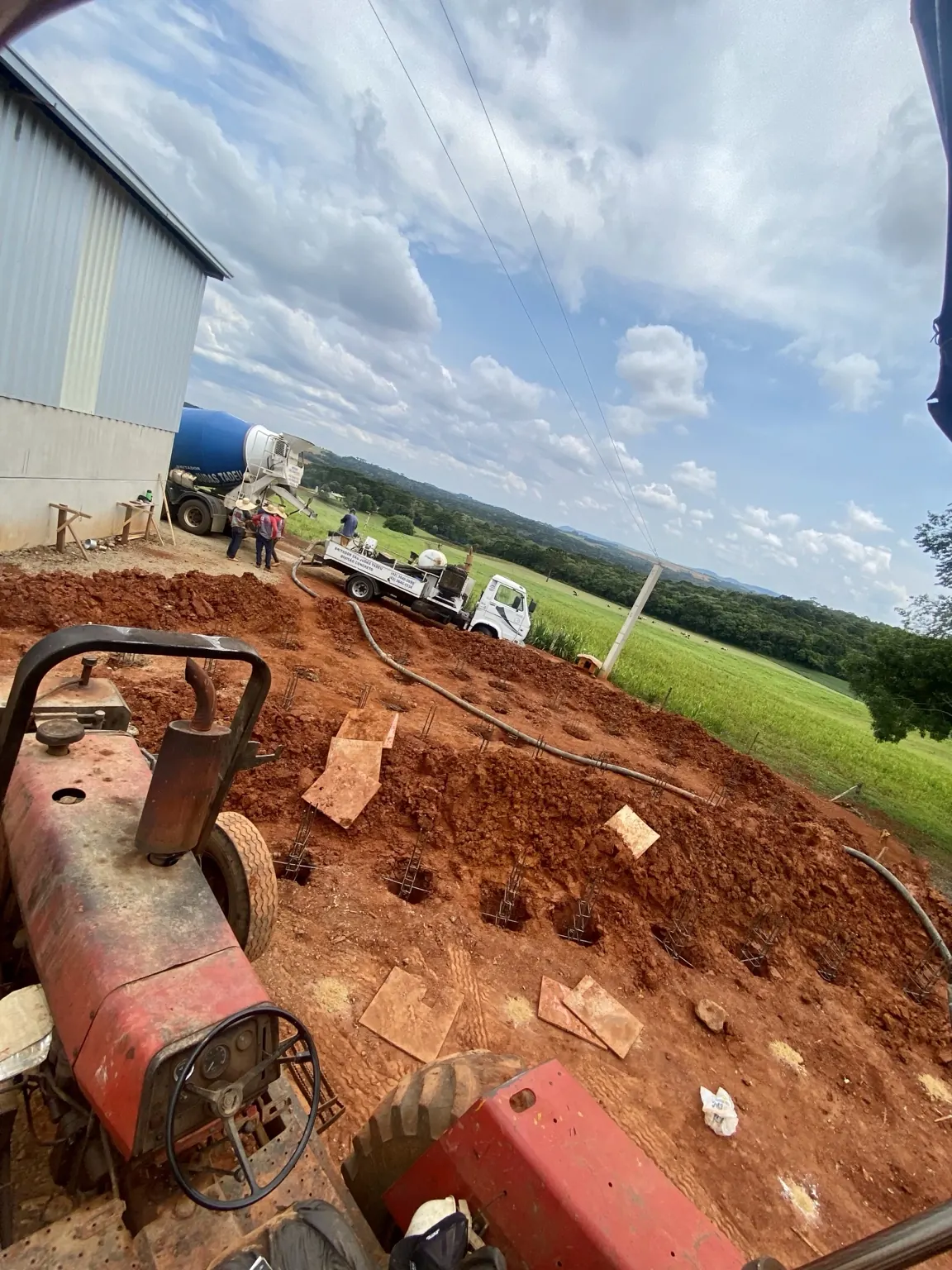 Obra em área rural