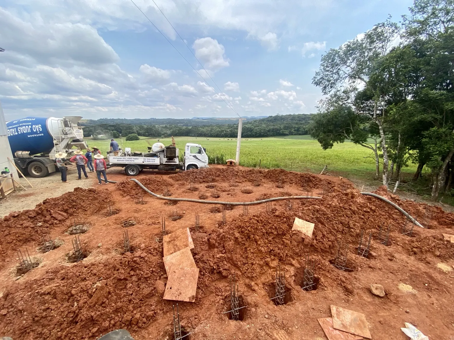Concretagem de fundação